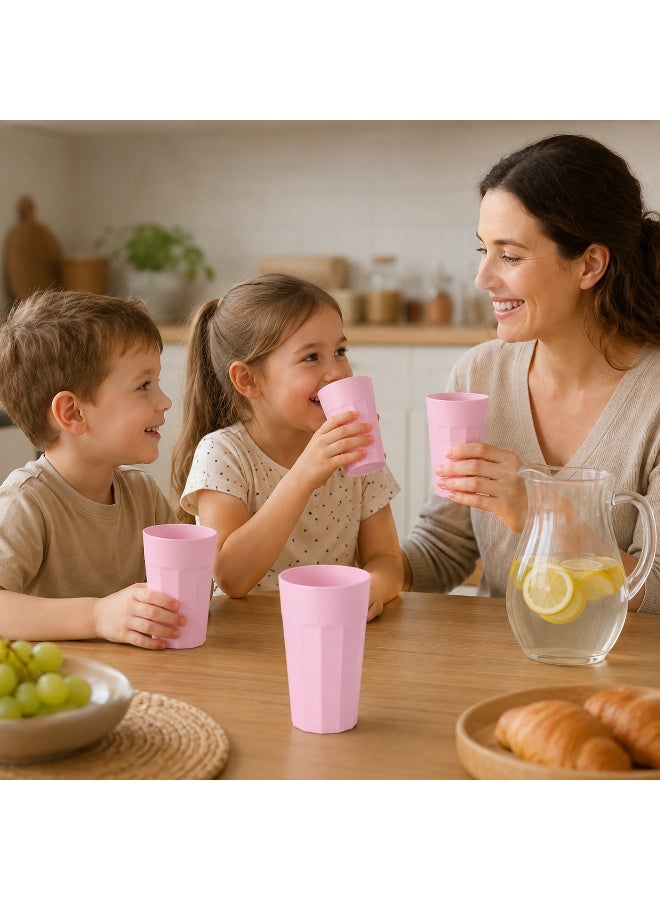 favilla 10-piece set of multi-use plastic drinking cups for water, juices, and cold drinks – lightweight and practical for home and travel – multi-colored – Code 632 - Image 2