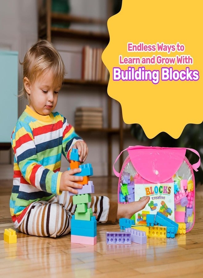 ARIZON ENTERPRISE ARIZON DIY Best Baby Gift Building Blocks - Creative Learning Educational Toy for Kids - Puzzle Assembling Shape Building Unbreakable Toy Set (125 Pieces) - Image 3