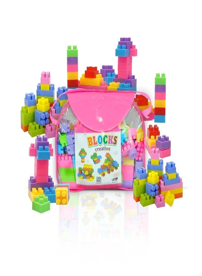 ARIZON ENTERPRISE ARIZON DIY Best Baby Gift Building Blocks - Creative Learning Educational Toy for Kids - Puzzle Assembling Shape Building Unbreakable Toy Set (125 Pieces) - Image 5