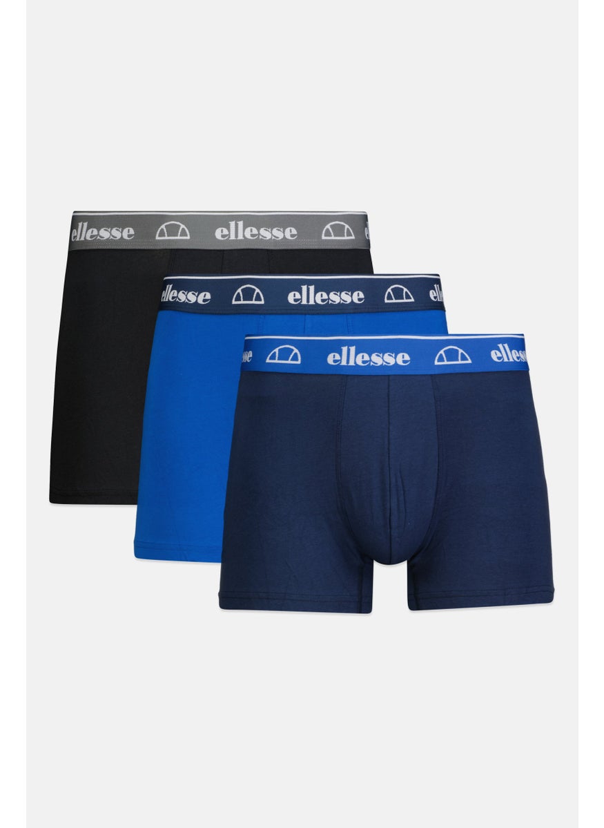Ellesse Men 3 Pcs Brand Logo Pull On Hipster Boxer, Multicolor  - Image 1