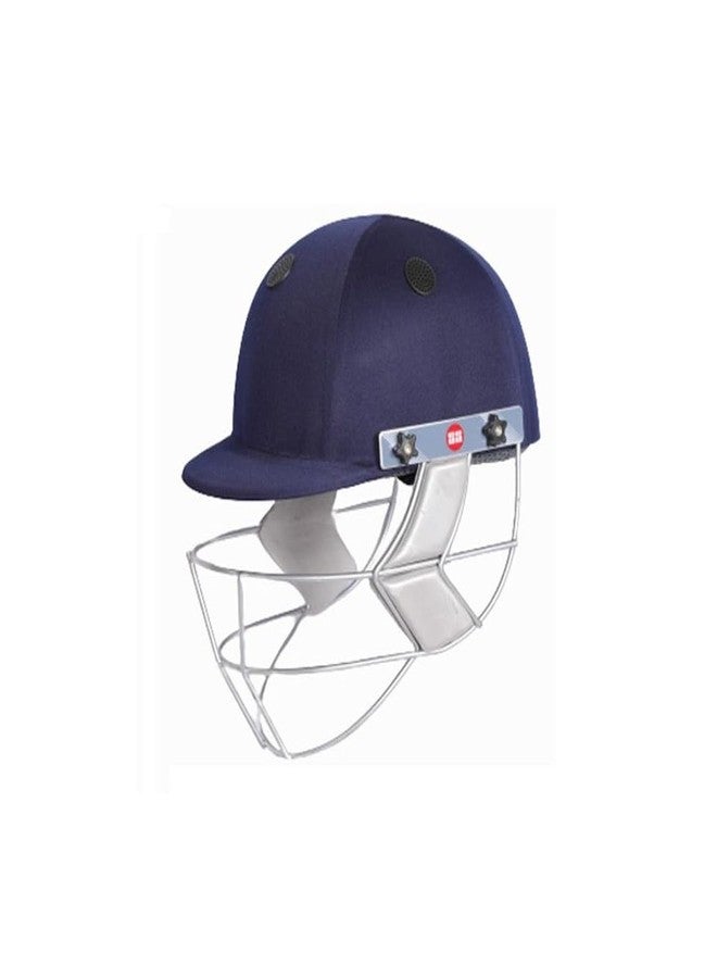 SS Sunridges SS Cricket Gutsy Premium Cricket Helmet - Men's, Navy Blue - Medium Size - Image 1