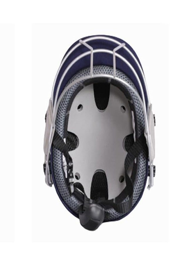 SS Sunridges SS Cricket Gutsy Premium Cricket Helmet - Men's, Navy Blue - Medium Size - Image 2