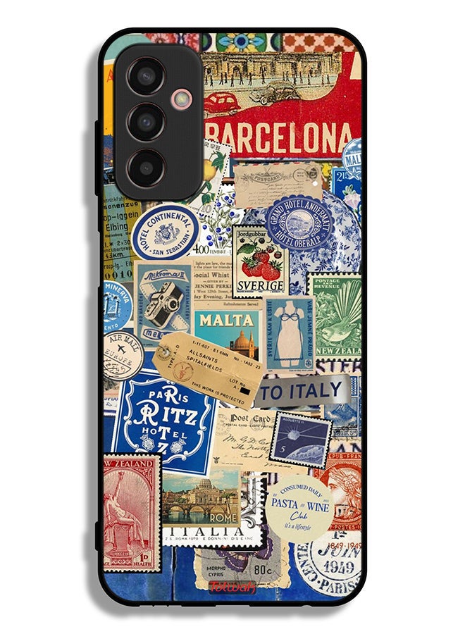 Tolwak Samsung Galaxy M13 Protective Case Cover Stickers Of Different Cities - Image 2