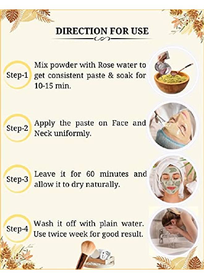 YASHU طين بركاني برازيلي نقي بنفسجي لتوهج البشرة | بودرة وجه مقاومة للشيخوخة | عبوة من قطعتين لإزالة السمرة وتفتيح البشرة (200 جرام) - Image 4