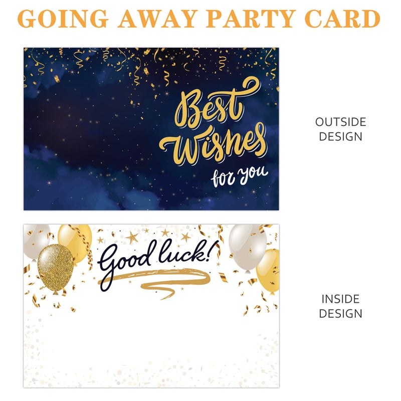 LotFancy Going Away Party Decorations, Jumbo Farewell Card for Coworkers, Happy Retirement Party Supplies, Goodbye Gift Card with Envelope - Image 2