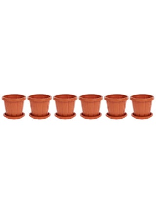 Cedargrain Flowerpot set of 6 with Tray (Terracotta) - pzsku/Z847DB04F3A358B8B5413Z/45/_/1725440634/0fb14b68-1d4e-4d4a-bdd3-060a7bff33db