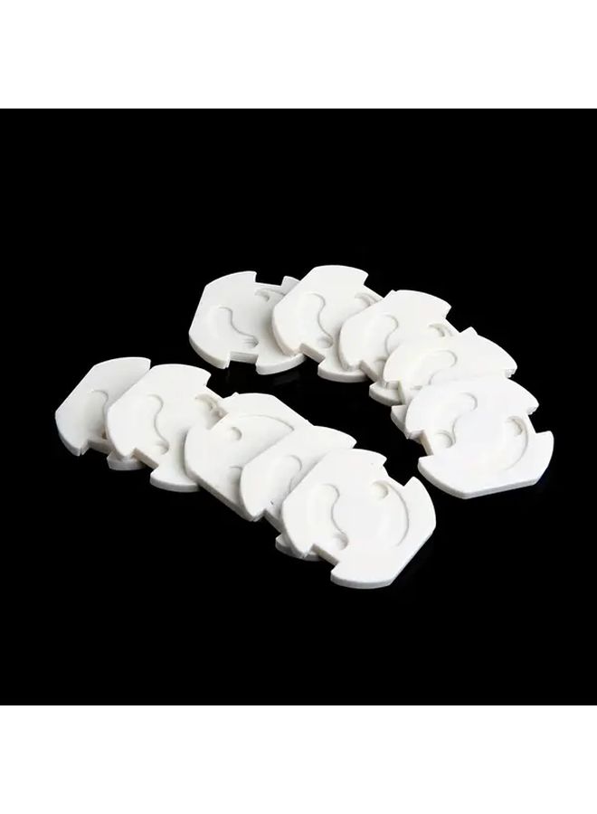 10pcs Rotating Locking EU Outlet Covers Babyproofing Electrical Socket Protectors - Image 2