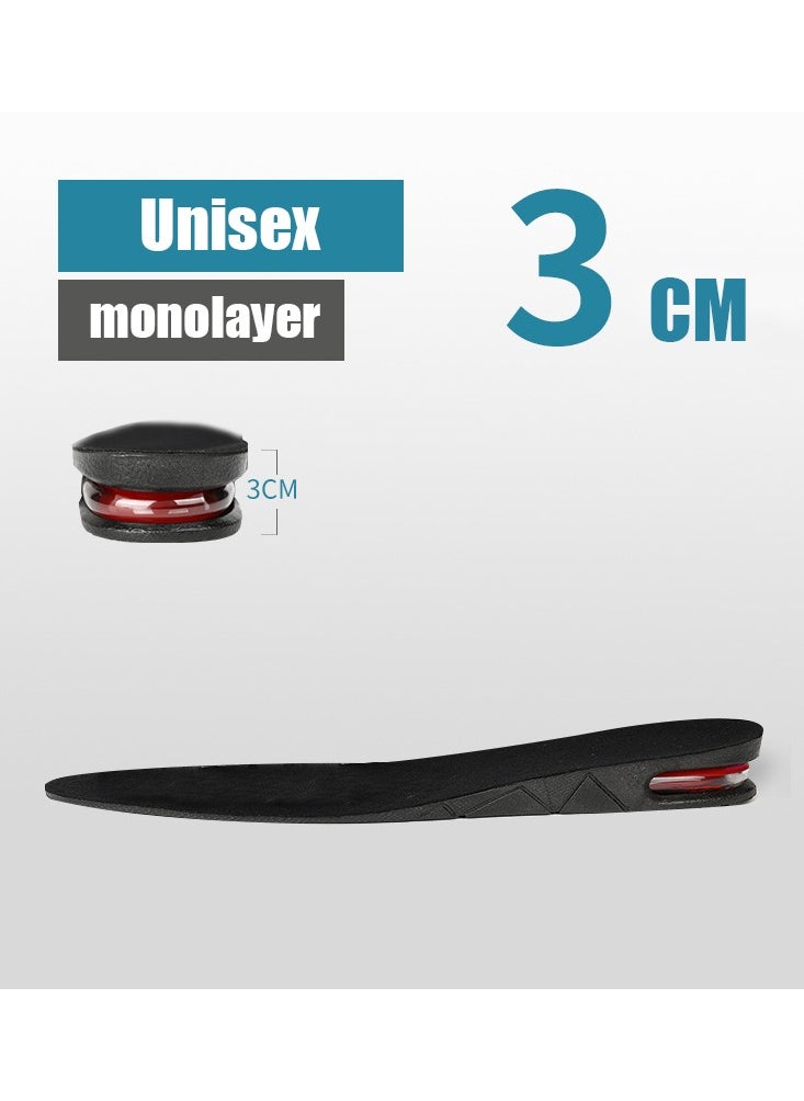 NIBEMINENT Boost Your Height Instantly with 1pc Invisible Height Increasing Insole - Adjustable Shoe Heel Insole With Air Cushion For Variable Taller Support Foot Pad (1.18-3.54inch/3-9cm)  - Image 2