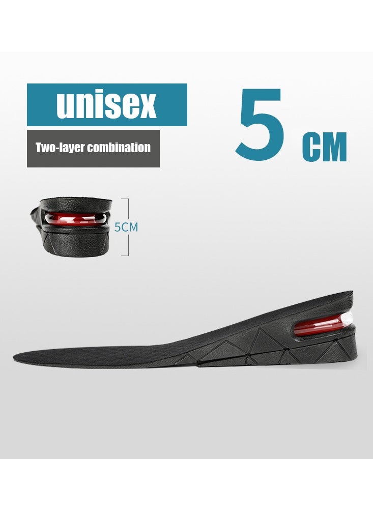 NIBEMINENT Boost Your Height Instantly with 1pc Invisible Height Increasing Insole - Adjustable Shoe Heel Insole With Air Cushion For Variable Taller Support Foot Pad (1.18-3.54inch/3-9cm)  - Image 3
