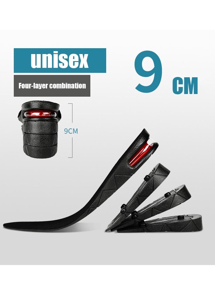NIBEMINENT Boost Your Height Instantly with 1pc Invisible Height Increasing Insole - Adjustable Shoe Heel Insole With Air Cushion For Variable Taller Support Foot Pad (1.18-3.54inch/3-9cm)  - Image 1