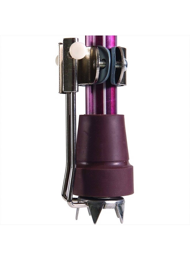DMI Retractable 5 Prong Attachment Tip for Snow and Ice to assist with Grip, can be used on Canes, Crutches or Walkers, 1 Each  - Image 1