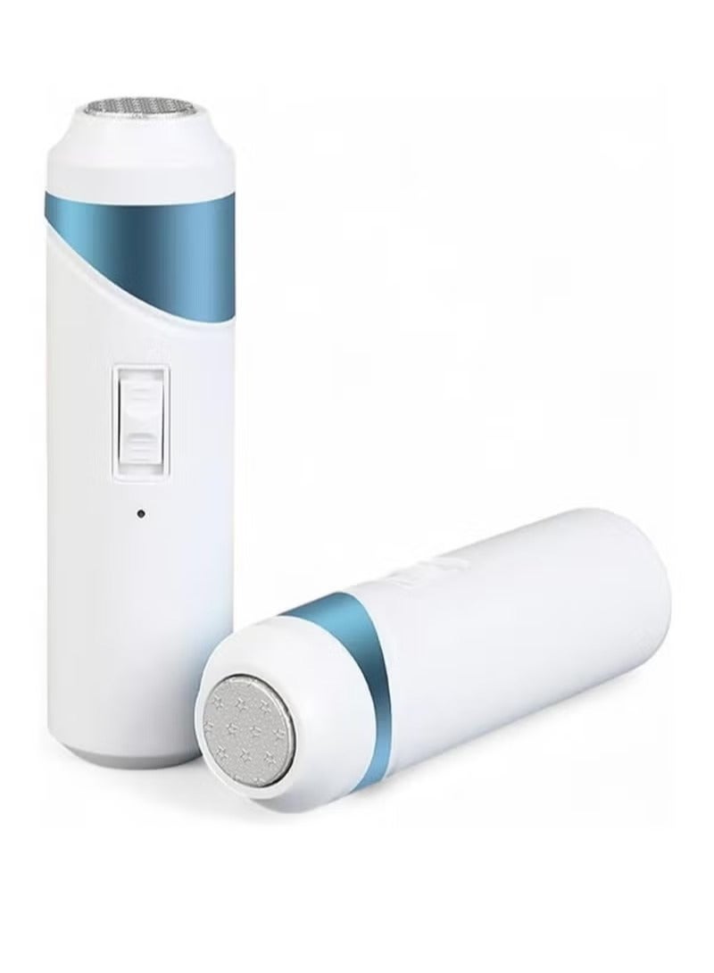 Foot care device for removing dead skin, equipped with three exfoliating heads and two speeds, ideal for smoothing heels effectively and easily at home - Image 1