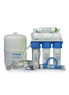 USTM 6 Stage Reverse Osmosis Filtration System NSF Certified RO Drinking Water Purification, With Nickel Faucet And Tank Under Sink Replacement Filters