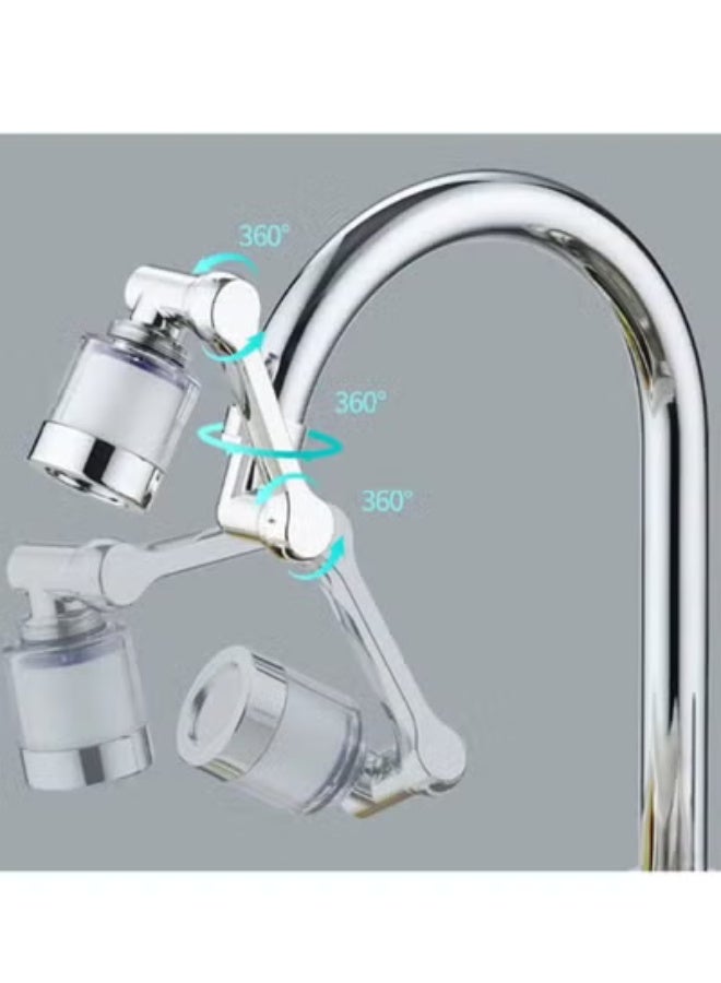 360° Swivel Kitchen Faucet Aerator with Dual Water Filter – Adjustable Chrome Faucet Head for Sink – Universal Aerator with Purification & Flow Saving - Image 4