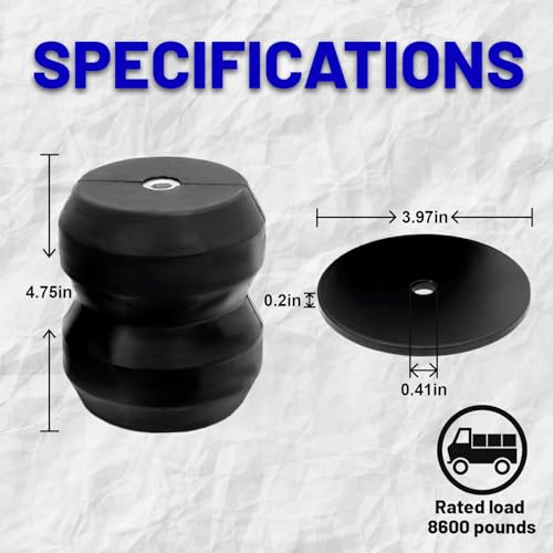Gdydi Gmrck15s Bump Stops Rear Suspension reinforcement Rubber Helper Spring Kit for 1999-2021 Silverado 1500 & Sierra 1500 Truck 2WD 4WD Off-Road Jounce Bumper - Image 3