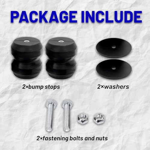 Gdydi Gmrck15s Bump Stops Rear Suspension reinforcement Rubber Helper Spring Kit for 1999-2021 Silverado 1500 & Sierra 1500 Truck 2WD 4WD Off-Road Jounce Bumper - Image 5