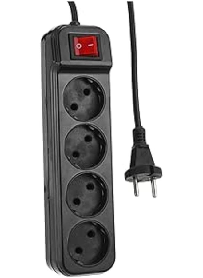 HYPER Hyper. electricity joint 4 outlet 1.5 meters- assorted colors 