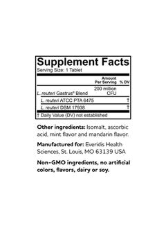 BioGaia Gastrus Chewable Tablets, Adult Probiotic Supplement for Stomach Discomfort, Constipation, Gas, Bloating, Regularity, Non-GMO, 30 Tablets, 2 Pack  - Image 4