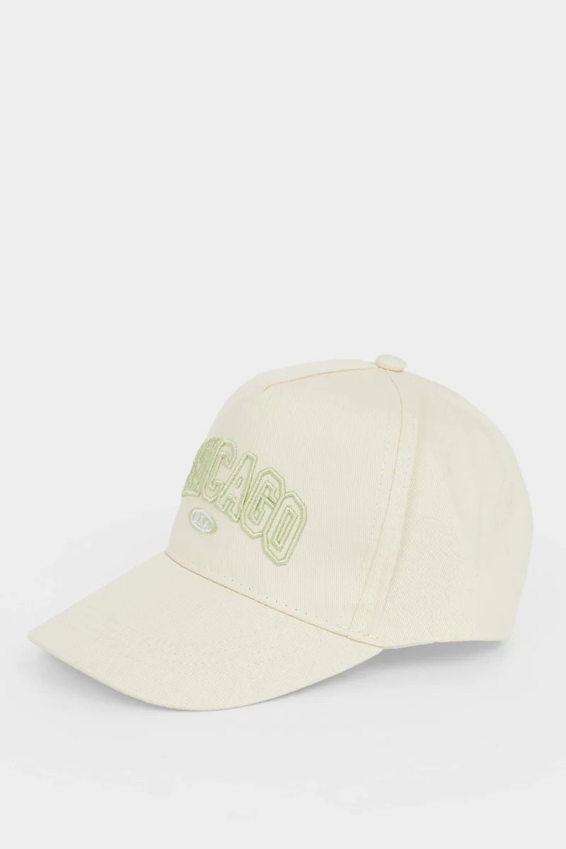 ديفاكتو Girl Cotton Embroidered Hat