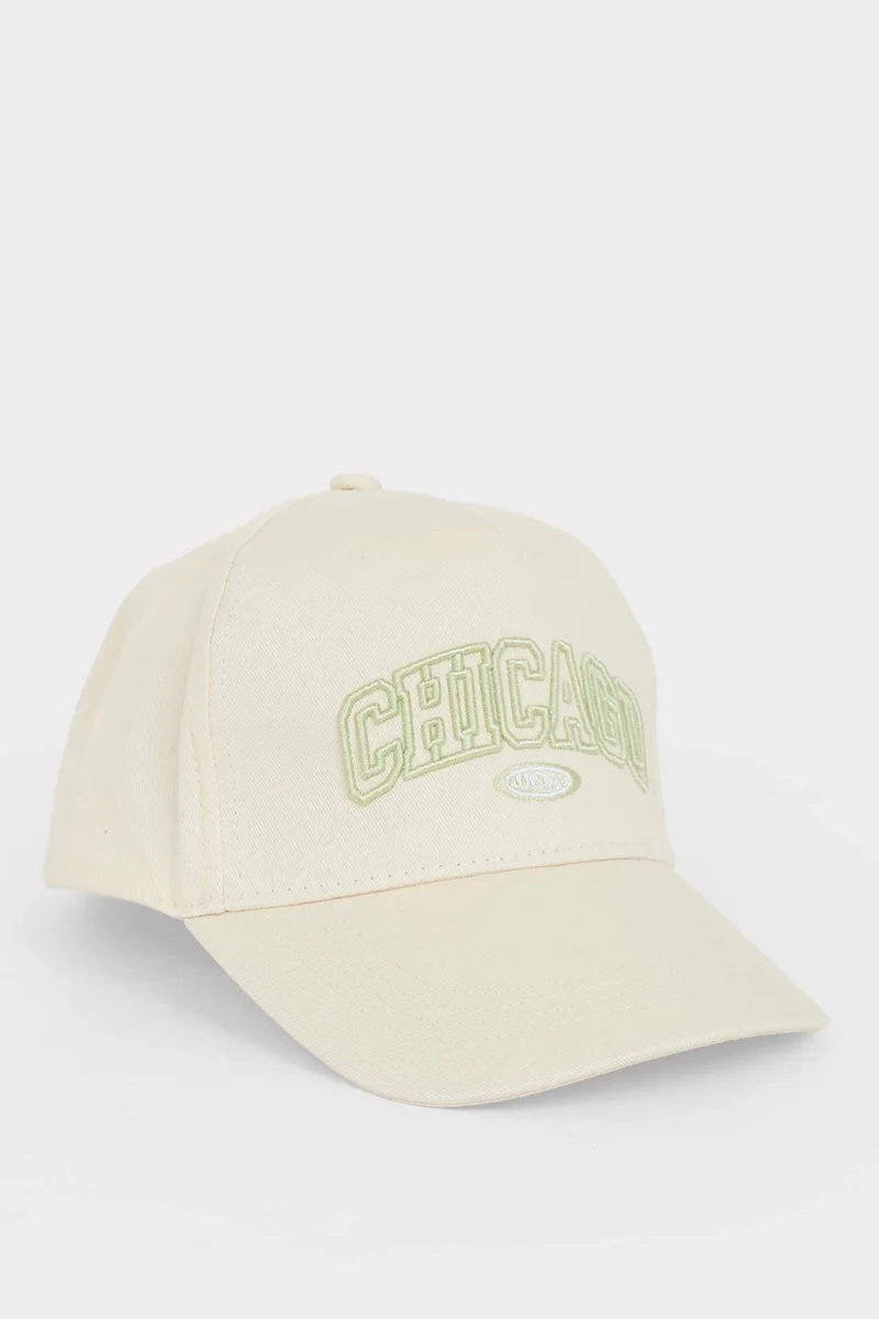 ديفاكتو Girl Cotton Embroidered Hat