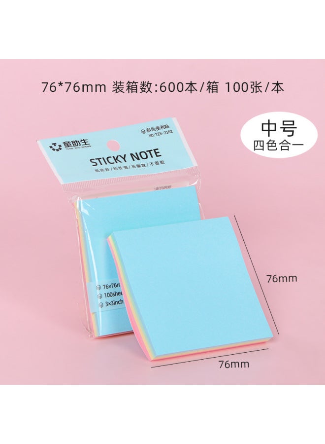 HELPS Creative Color Post-it Cute Post-it Notes Office Stationery Post-it Notes Tear Student Strong Sticky Message Post-it Notes - Image 1