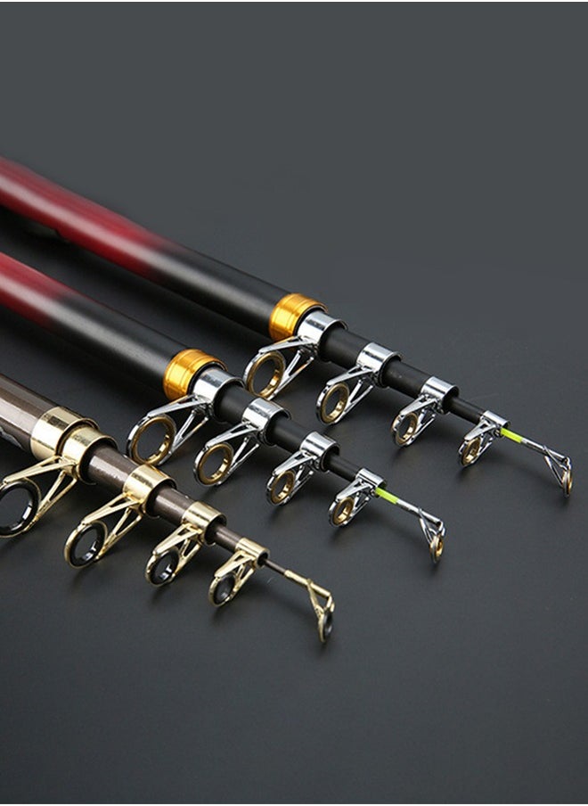 GROIC 2.4M Fishing Rods Sea Rods Telescopic Fishing Pole Durable Lightweight Sensitive 24T Carbon Fiber Ultralight Travel Saltwater Freshwater Bass Salmon Trout Fishing  - Image 2