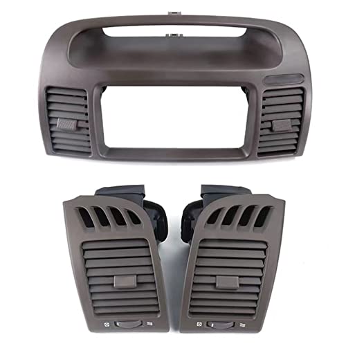 ASVEGE Center Dash A/C Outlet Air Vent Panel for Toyota Camry 2003-2006 3-in-set 55650-AA020-E0, Beige Brown - Image 1