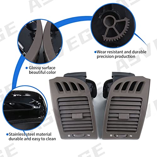 ASVEGE Center Dash A/C Outlet Air Vent Panel for Toyota Camry 2003-2006 3-in-set 55650-AA020-E0, Beige Brown - Image 4