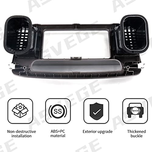 ASVEGE Center Dash A/C Outlet Air Vent Panel for Toyota Camry 2003-2006 3-in-set 55650-AA020-E0, Beige Brown - Image 3