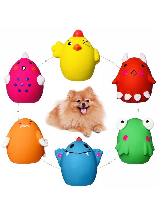 Holysteed HOLYSTEED Squeaky Dog Toys for Small Dogs and Medium Breeds, Puppy Small Dog Toys Squeaky Dog Balls 6pcs for Mini, Small, Medium Breeds  - Image 1