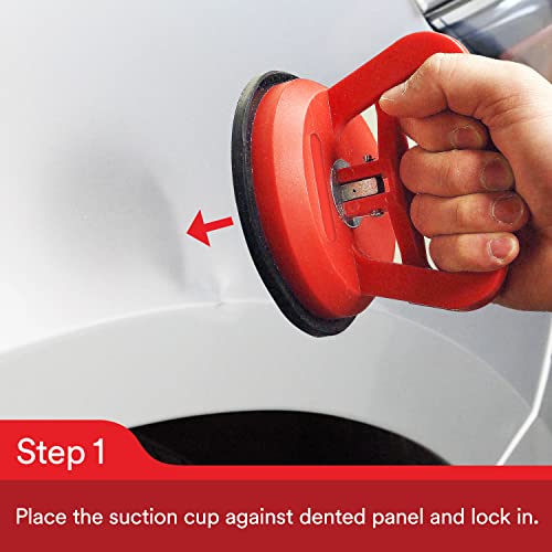 3M Bondo Double Handle Locking Suction Cup Dent Puller for Dents in Car and Truck Panels, Compact and Lightweight Tool with a 4" Rubber Suction Cup (00956) - Image 4