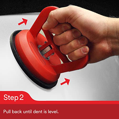 3M Bondo Double Handle Locking Suction Cup Dent Puller for Dents in Car and Truck Panels, Compact and Lightweight Tool with a 4" Rubber Suction Cup (00956) - Image 5