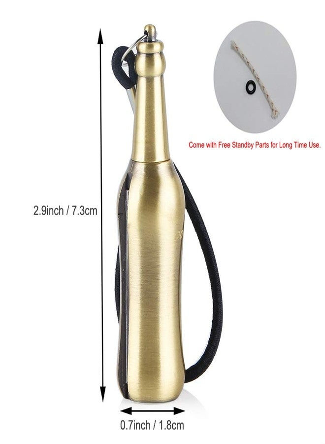 AIKENR Permanent Match Keychain, Waterproof Matchstick Fire Starters Portable Camping Lighter with Flint Metal Matchstick for Outdoor Emergency Survival Camping (Gold) - Image 4