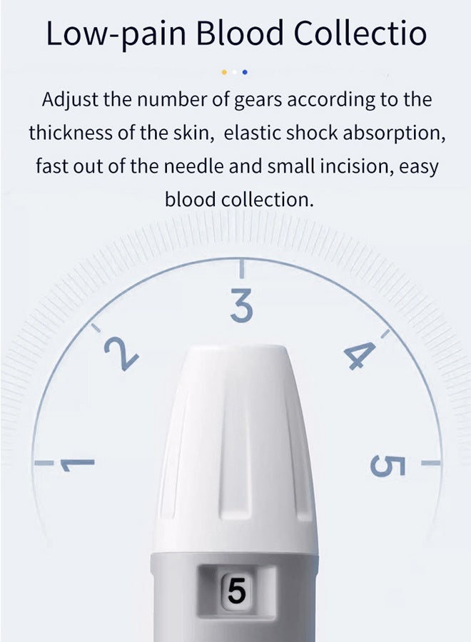 Blood Sugar Monitor，Glucose Monitor Kit with 50 Test Strips and 50 Lancets - Image 3
