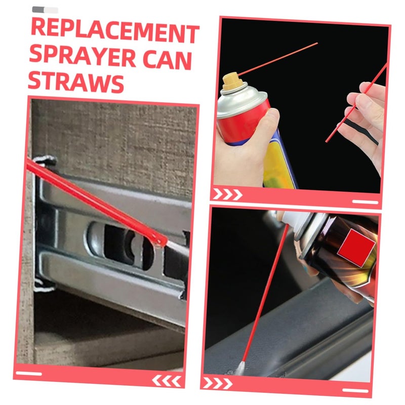 Replacement Spray Can Extension Straw Kit 12cm Long Rust Spray Nozzles 100 Pieces - Image 4