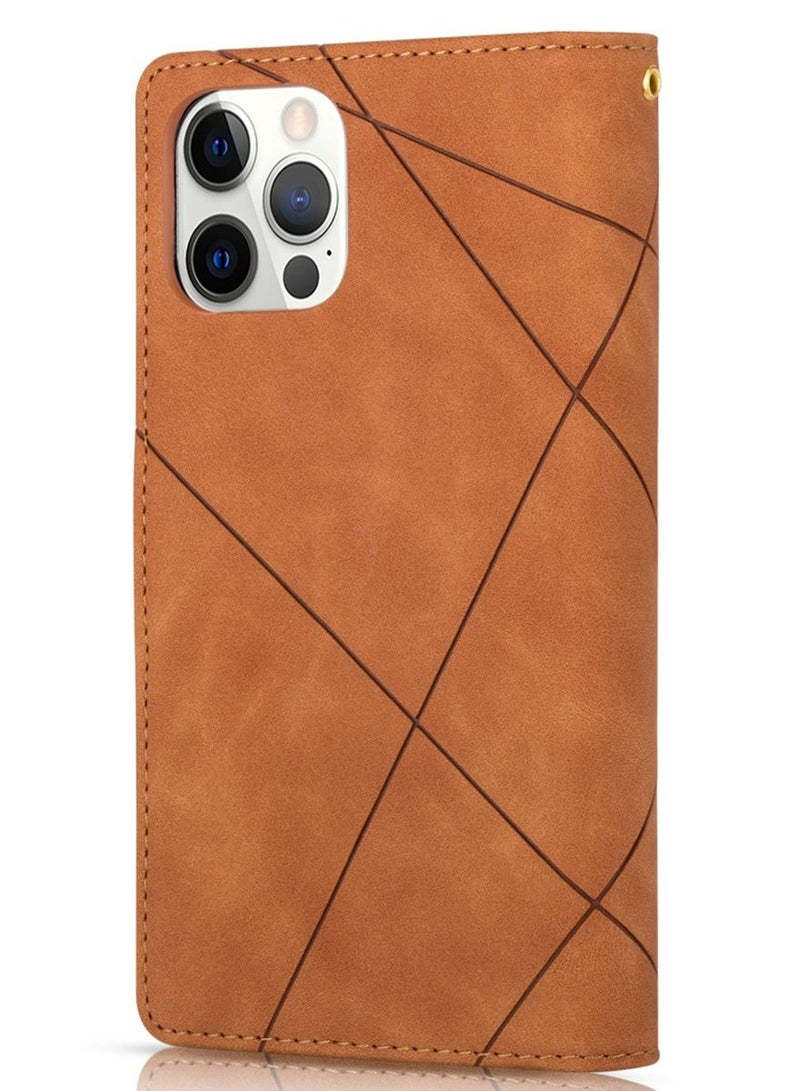 Suteni Flip Cover Leather Protective Hidden Card Slots Phone Case for iPhone - Image 2