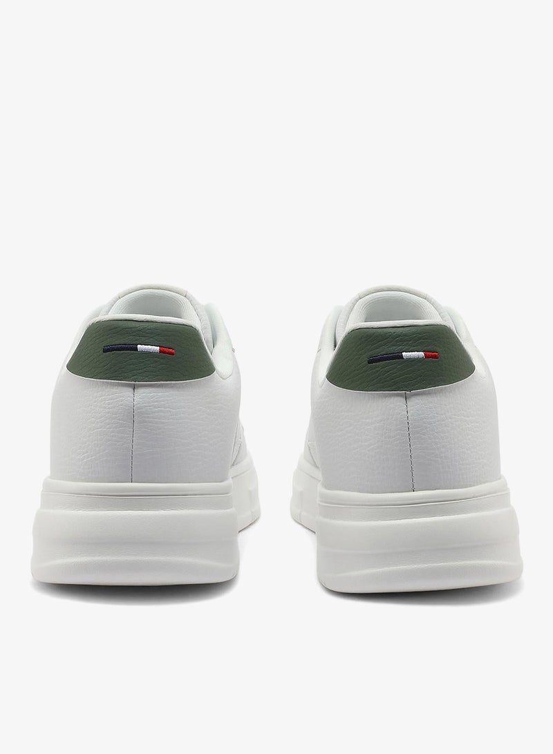 U.S. Polo Assn. Men's White Low-Top Sneakers - Stylish Casual Shoes with Grey and Tan Accents, Durable and Stylish Casual Footwear - Image 4