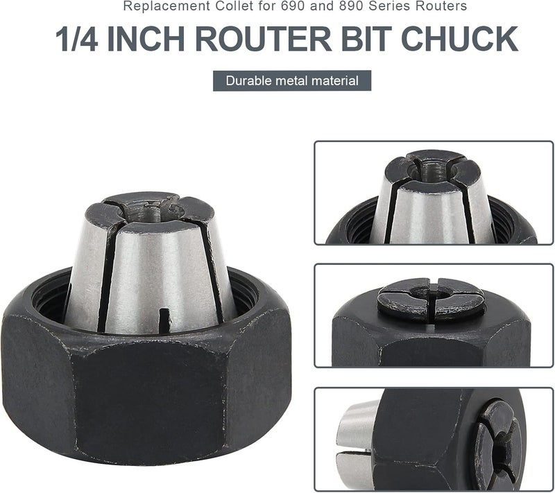 Thaekuns 42999 1/4 بوصة قلاووظ راوتر يناسب موديلات PORTER CABLE وDelta وB&D - Image 3
