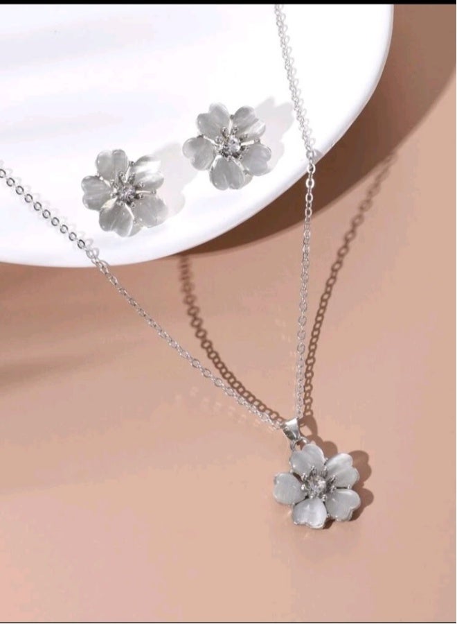 Luxury Jewellery Set For  Women Inlaid With Zirconia - Image 1