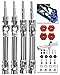 ARRCat 4PCS Stainless Steel Drive Shaft CVD Upgrades Part for 110 Stampede VXL 4X4Rustler VXL 4X4Slash VXL 4X4 Platinum UltimateHoss VXL 4X4 4WDARRCat Front Rear 45 Drive Shaft with HexRed - Image 3