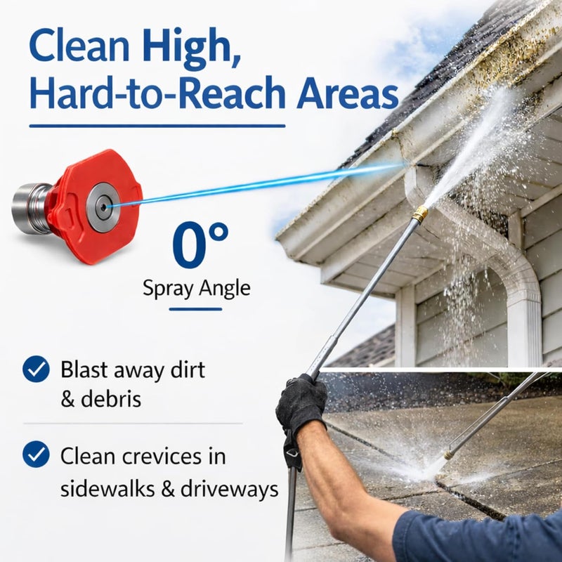 Pro-Kleen منظف الشاسيه Pro-Kleen والرمح المتوافق مع غسالات الضغط Karcher K مع 5 محولات رش - الهيكل السفلي أحجام حسب الطلب - Image 5