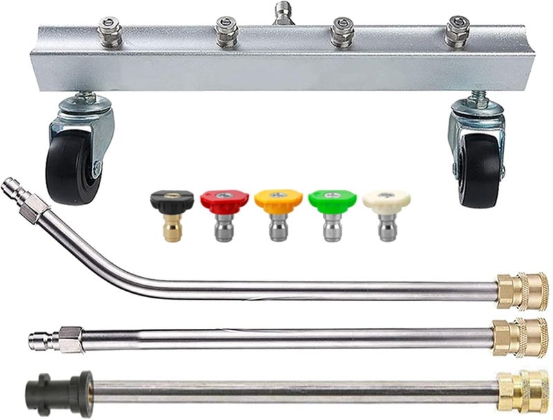 Pro-Kleen منظف الشاسيه Pro-Kleen والرمح المتوافق مع غسالات الضغط Karcher K مع 5 محولات رش - الهيكل السفلي أحجام حسب الطلب - Image 1