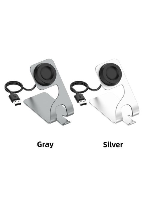 Xinyuan Shuntong Suitable For Huawei Watch GT5 Aluminum Alloy Charger For Huawei Watch GT5 Metal Bracket-Color:Silver-Model Specifications:Applicable To Gt5/gt4/watch3/gt2 Pro