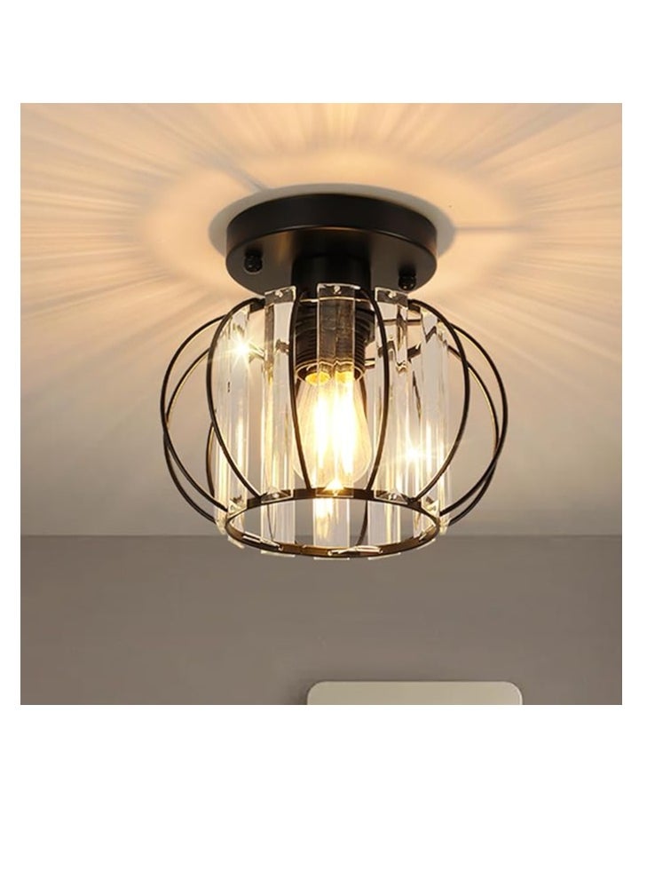SUN SHINE Crystal Ceiling Light Fixture 