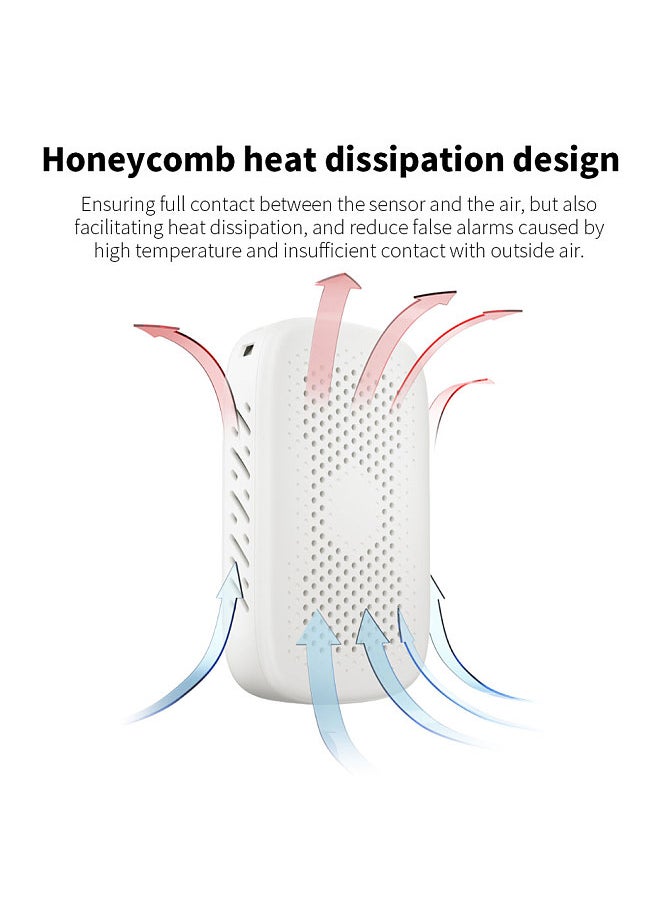 Generic 3in1 Air Quality Tester CO Temperature Humidity Detector NDIR Sensor Auto Brightness Adjustable Digital TFT LCD Display with Carbon Monoxide Calibration Temperature Unit Switching Functions  - Image 4