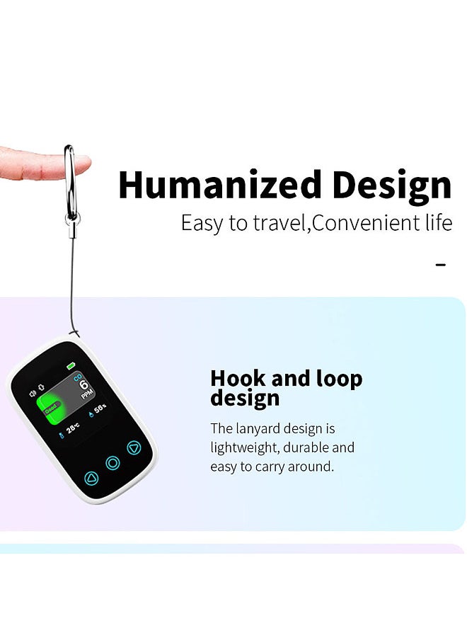 Generic 3in1 Air Quality Tester CO Temperature Humidity Detector NDIR Sensor Auto Brightness Adjustable Digital TFT LCD Display with Carbon Monoxide Calibration Temperature Unit Switching Functions  - Image 2