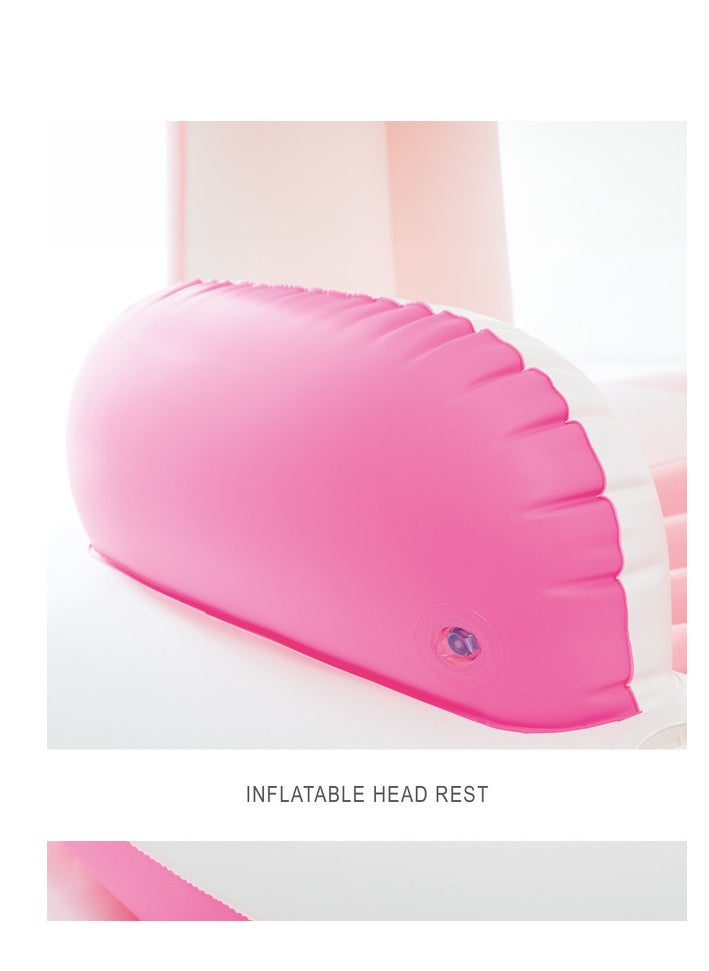 Pink Paradise Inflatable Boat Float with Bimini Top, 2 Cupholders, Grab Handles & Safety Features - pzsku/Z847F16EB18691DBD17CDZ/45/1741160214/89d9514f-e930-4c28-ad07-53bed4775152