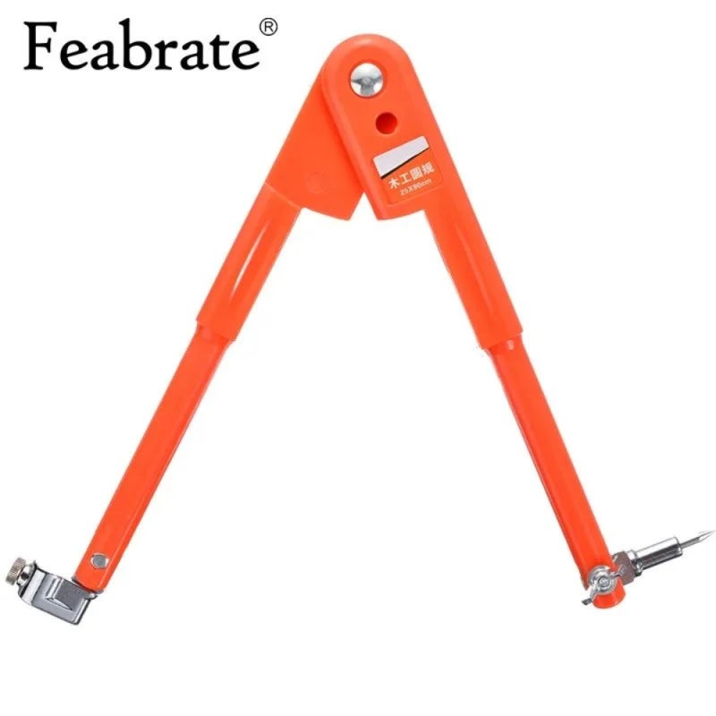 Carpenter's Precision Kit Woodworking Tools High-Carbon Steel - Woodworking Compass Polypropylene Tools Vibrant Orange for Professional Carpentry DIY Enthusiasts - Image 3