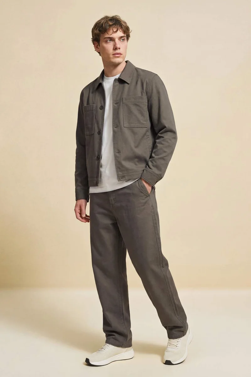ديفاكتو Slim Fit Lined Jacket