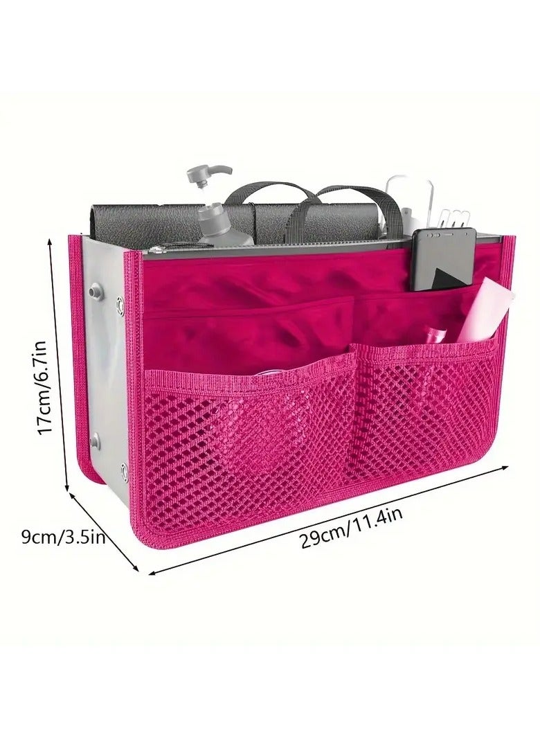 Kormesic Multifunctional Double Zipper Cosmetic Bag - Inner Pouch, Portable Toiletry Organizer - Image 2